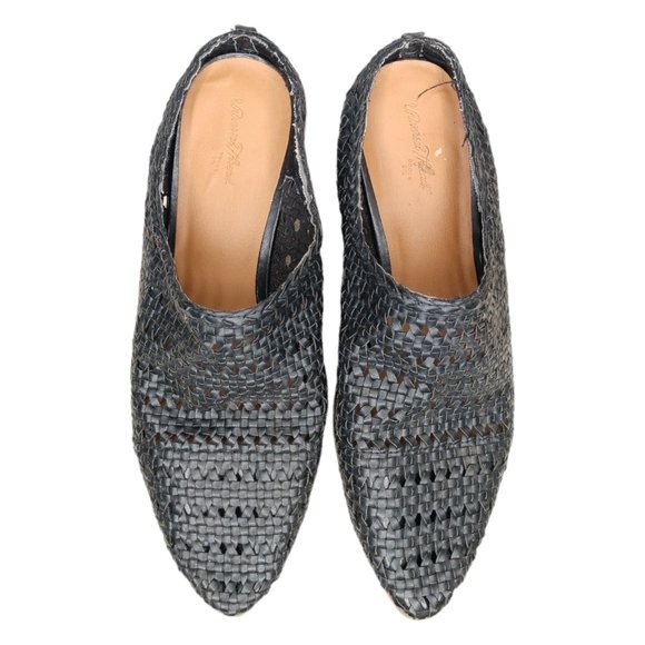 Vegan Leather Woven Mules Size 9 - Picture 2 of 9